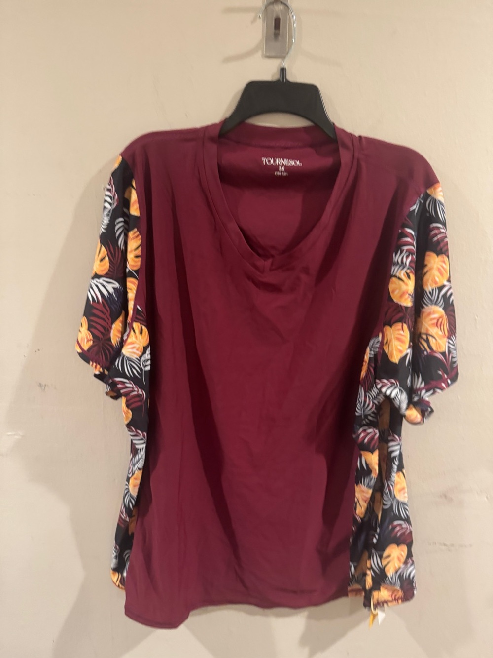 Tournesol Women’s Swim Cover up Top UPF 50 size 3X